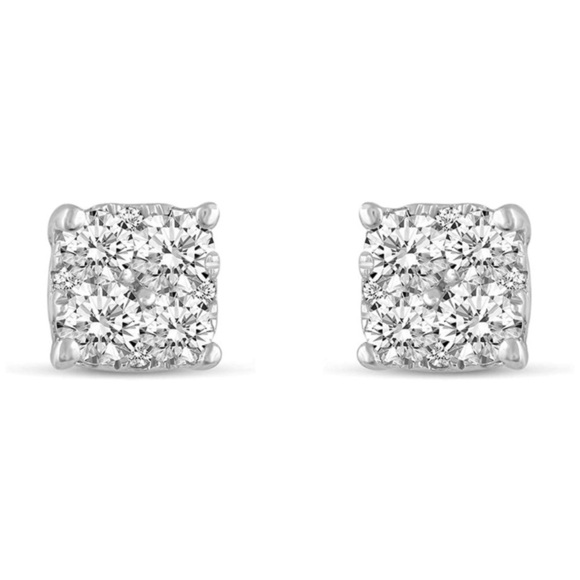 Jewelry - Certified 1/2 cttw Diamond Earrings